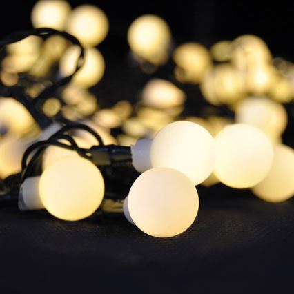 LED RGB Stmívatelný  venkovní řetěz 100xLED/8 funkcí 15m IP44 + dálkové ovládání