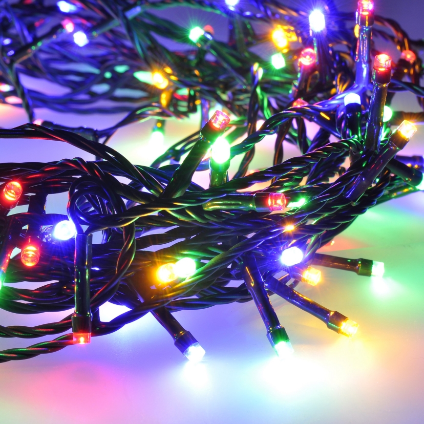LED Venkovní  řetěz 100xLED/8 funkcí 13m IP44 multicolor