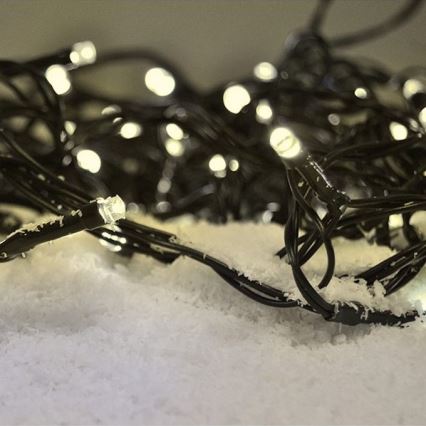 LED Venkovní  řetěz 100xLED/8 funkcí 13m IP44 teplá bílá