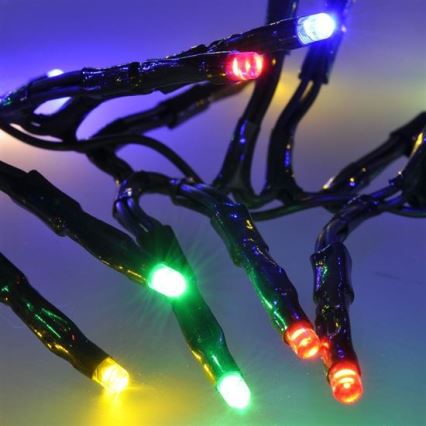 LED Venkovní  řetěz se zvukovým senzorem 576xLED/8 funkcí 8m IP44 multicolor + dálkové ovládání