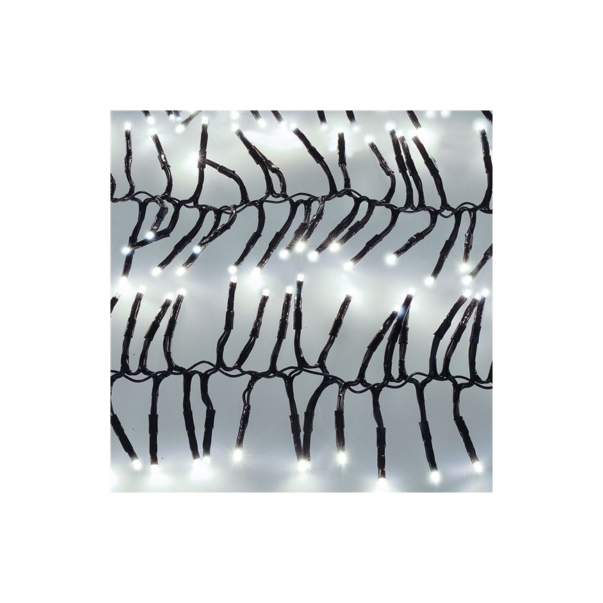 LED Venkovní  řetěz 576xLED/8 funkcí 8m IP44 studená bílá + DO