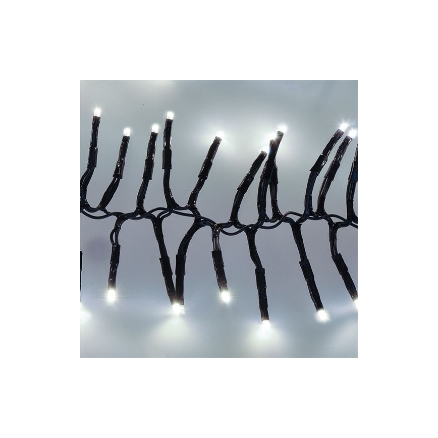 LED Venkovní  řetěz 576xLED/8 funkcí 8m IP44 studená bílá + DO