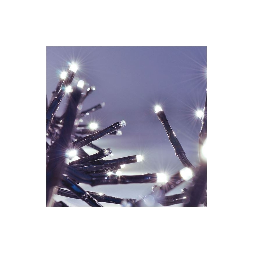 LED Venkovní  řetěz 576xLED/8 funkcí 8m IP44 studená bílá + DO