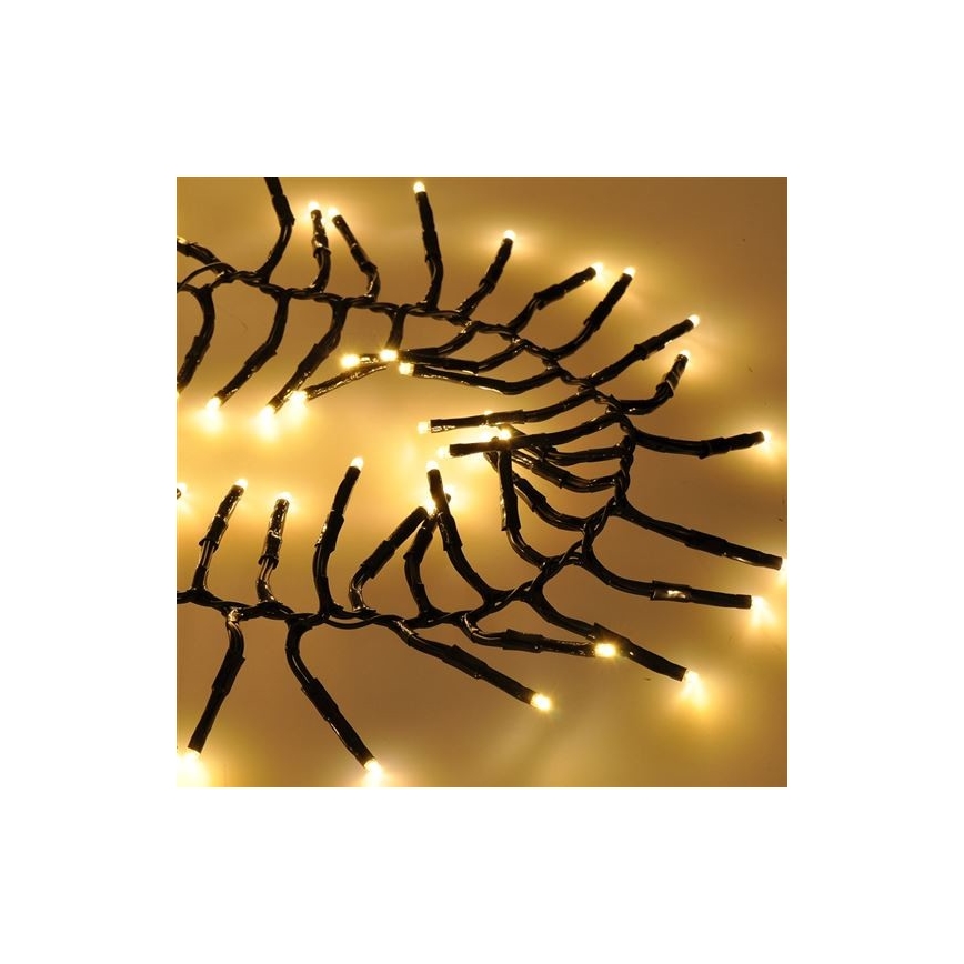 LED Venkovní vánoční řetěz 576xLED/8 funkcí 8m IP44 teplá bílá + dálkové ovládání