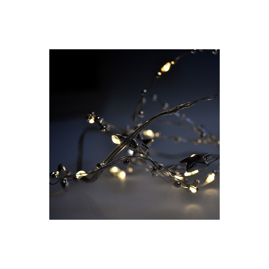 LED Vánoční řetěz 1 m 20xLED/2xAA