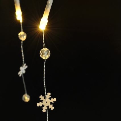 LED  řetěz 20xLED/2xAA 2m teplá bílá