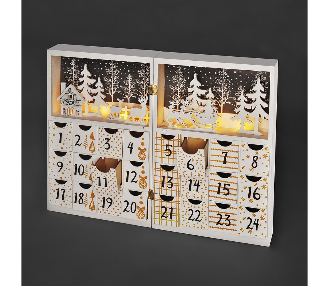   1V244 - LED Adventní kalendář LED/2xAAA 
