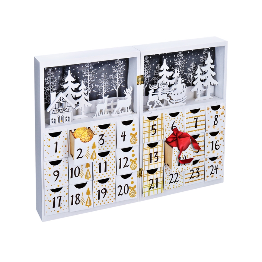 LED Adventní kalendář LED/2xAAA