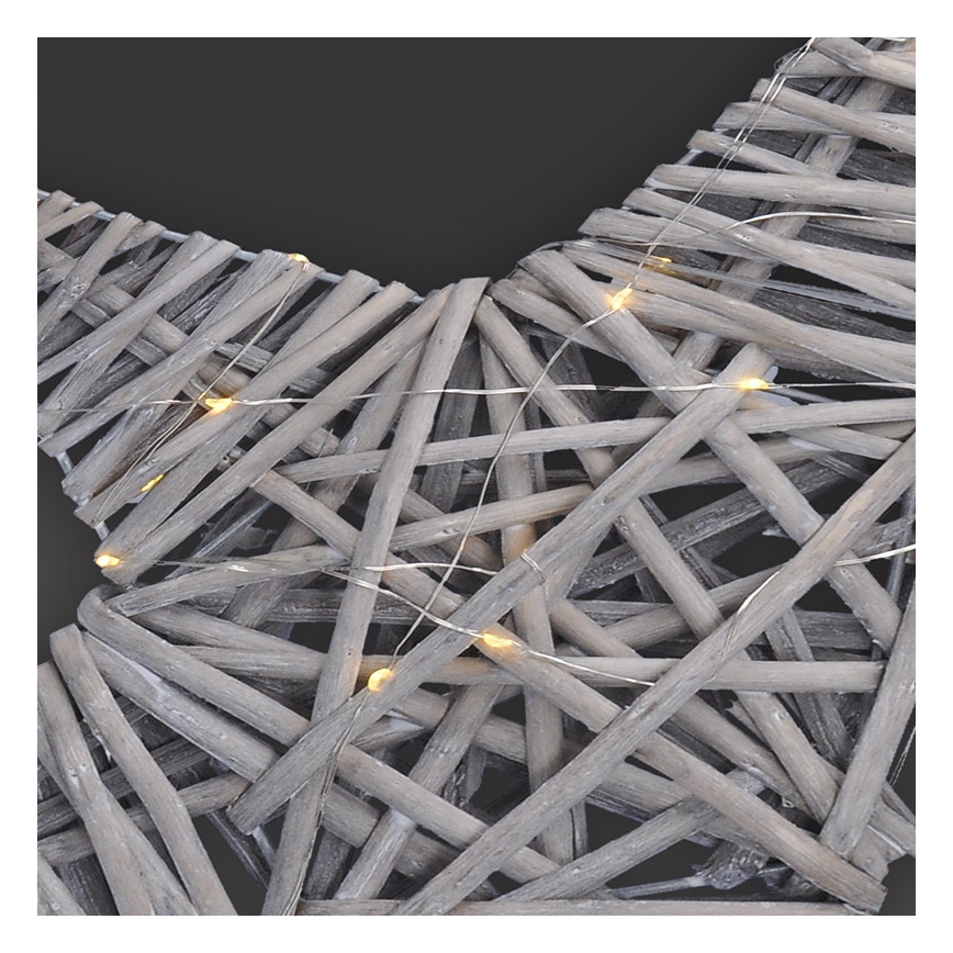 LED Vánoční dekorace LED/2xAA ratan