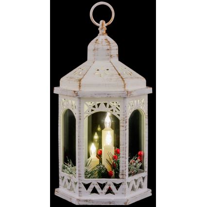 LED Vánoční dekorace 3xLED/3xAAA lucerna
