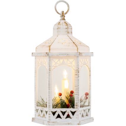 LED Vánoční dekorace 3xLED/3xAAA lucerna