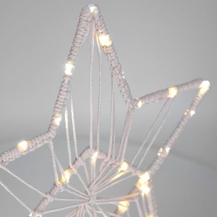 LED Vánoční dekorace LED/2xAAA hvězda