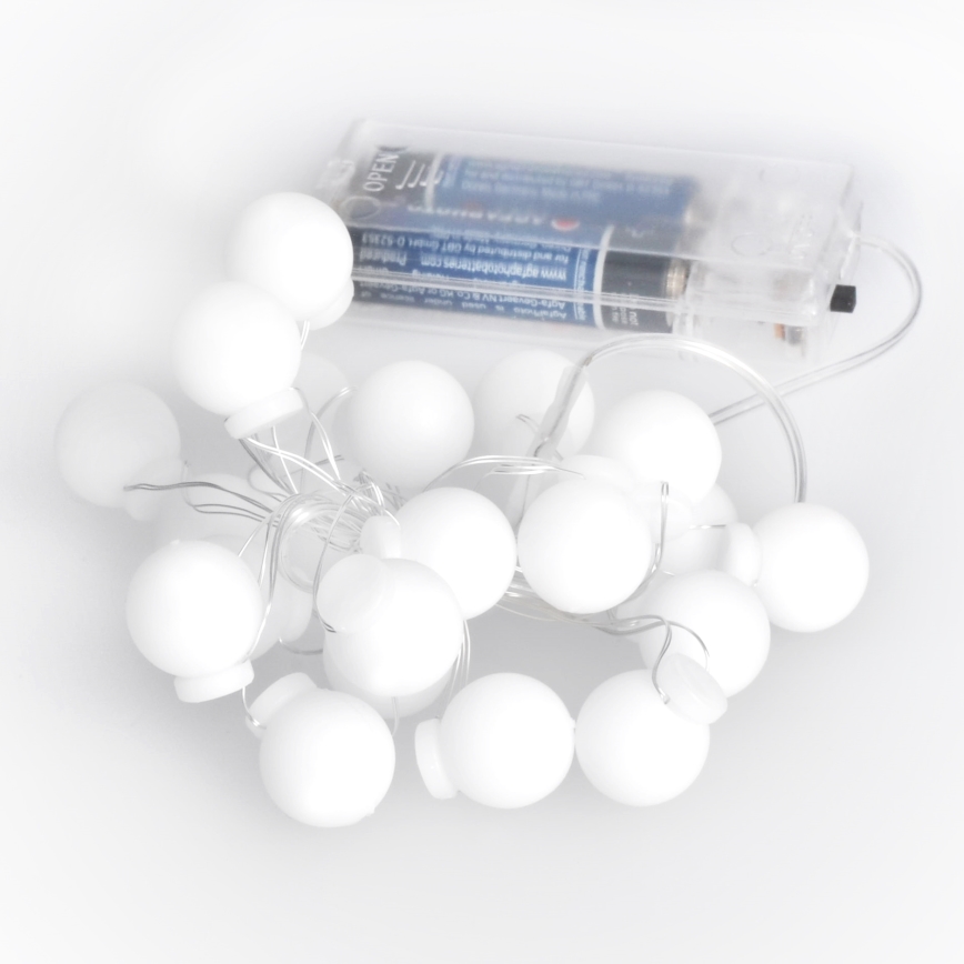 LED Vánoční řetěz 20xLED/2xAA 2,3 m multicolor