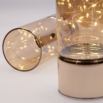 SADA 2x LED Vánoční světélko 20xLED+10xLED/2xAA+3xAA teplá bílá