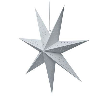 LED Vánoční dekorace 20xLED/2xAA teplá bílá stříbrná hvězda