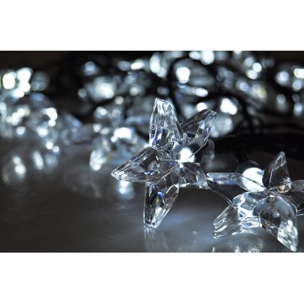 LED  řetěz 20xLED 6m studená bílá