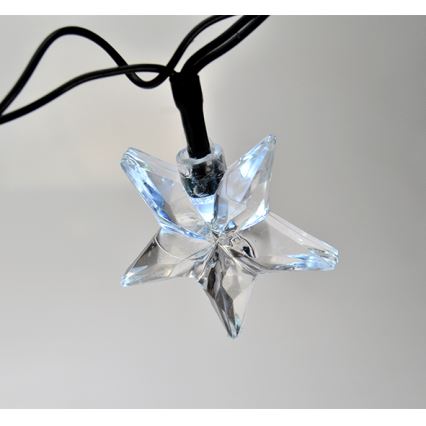 LED  řetěz 20xLED 6m studená bílá