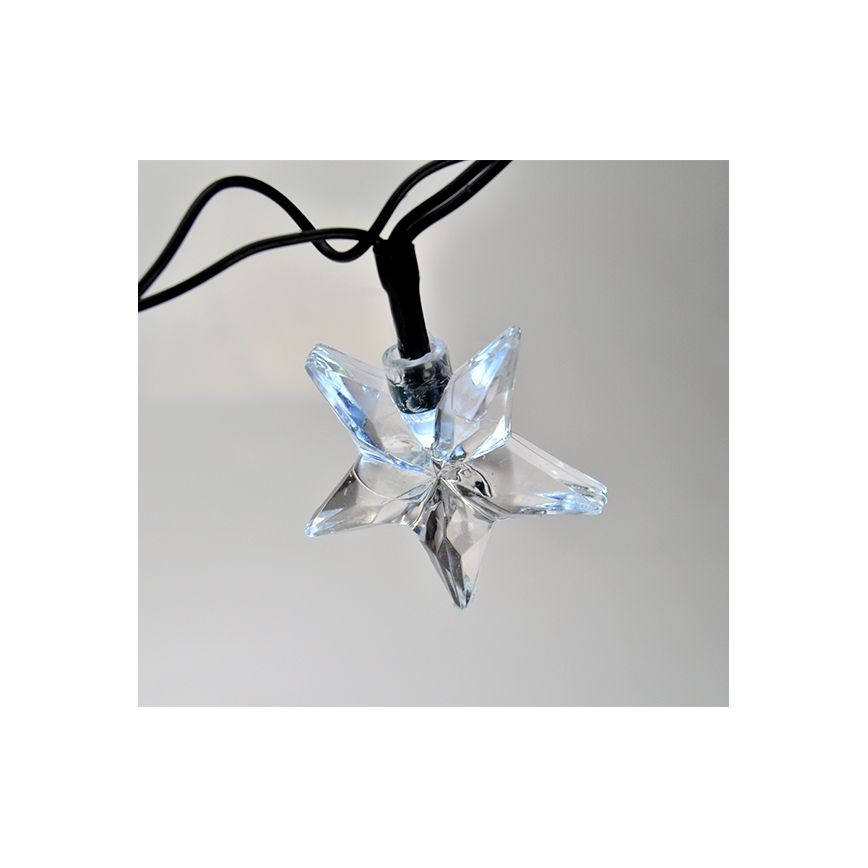 LED  řetěz 20xLED 6m studená bílá