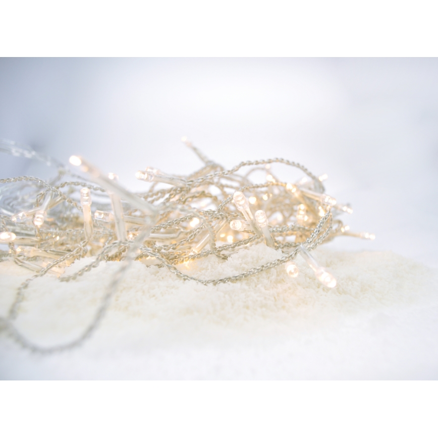 LED Vánoční venkovní světelný závěs 120xLED/230V 3m IP44