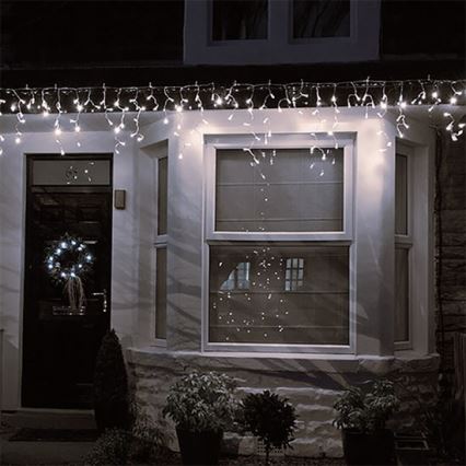 LED Vánoční venkovní světelný závěs 120xLED/230V 3m IP44