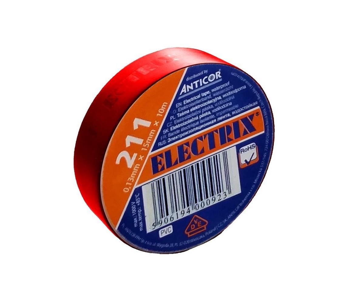AP01R − Izolační páska ELECTRIX 15mm x 10m červená