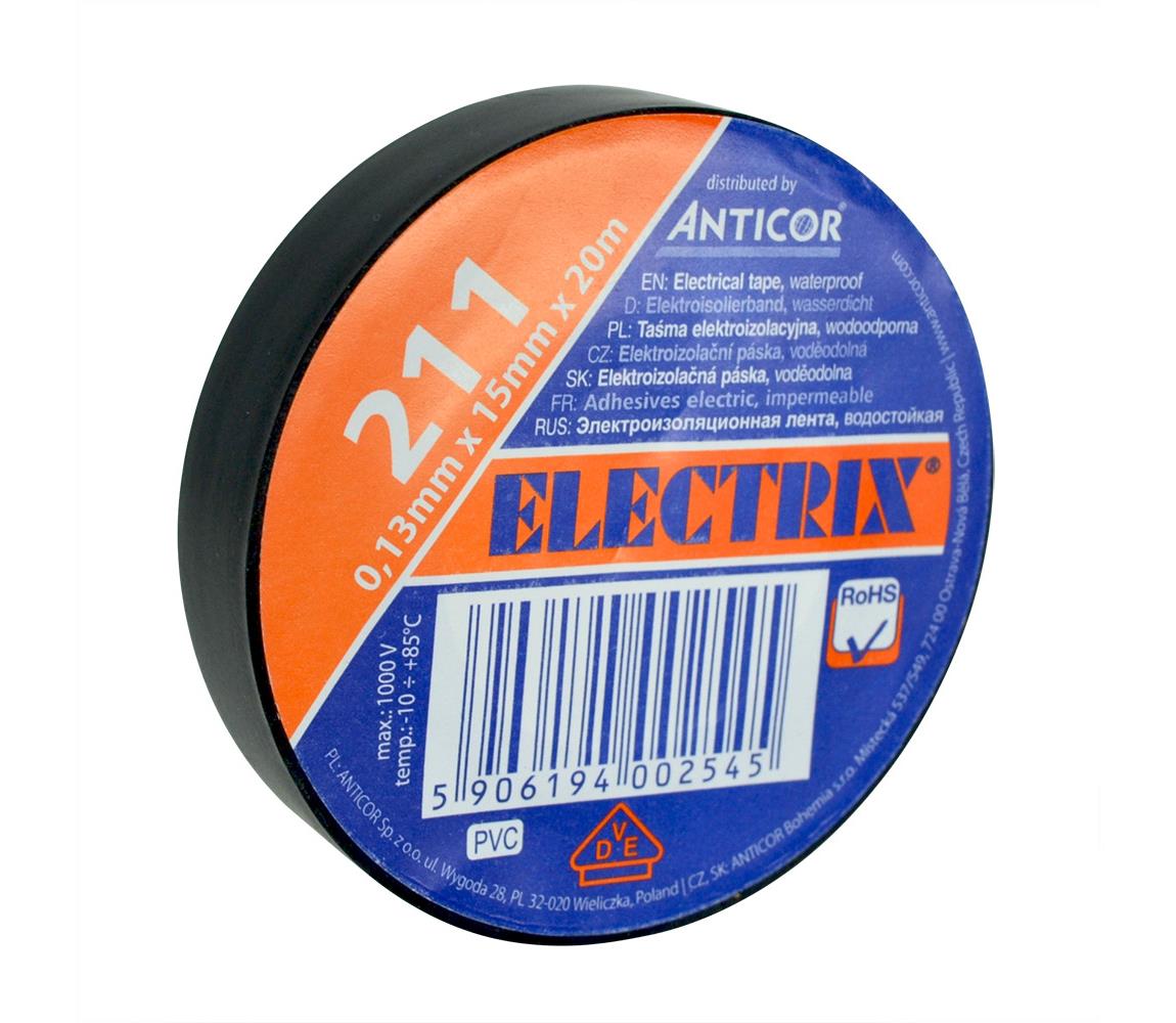   AP02C − Izolační páska ELECTRIX 15mm x 20m černá 
