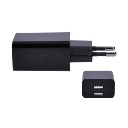 Nabíjecí adaptér 2xUSB/3100mA/230V černá