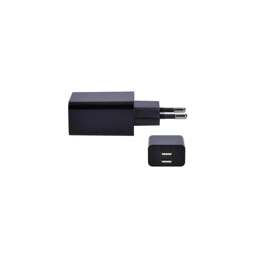 Nabíjecí adaptér 2xUSB/3100mA/230V černá