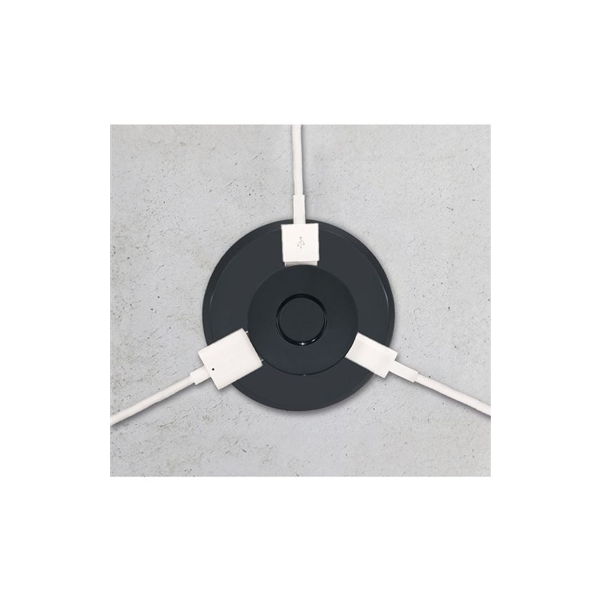 Vestavná USB nabíječka USB A+C černá