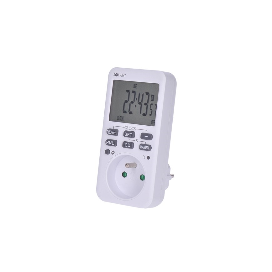 Digitální týdenní časový spínač 16A/230V