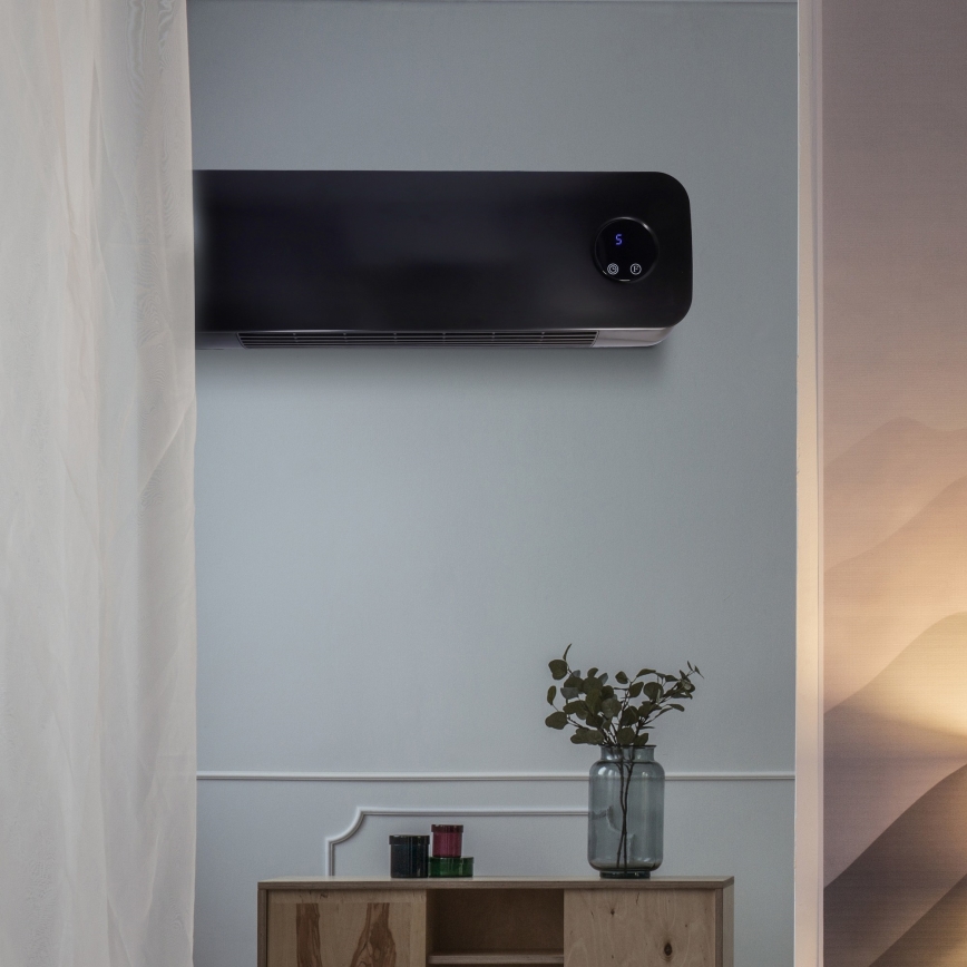 Koupelnové keramické topné těleso 1000/2000W/230V IP22 + dálkové ovládání