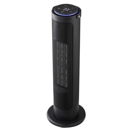 Sloupový ventilátor s keramickým topným tělesem 2000W/230V černá
