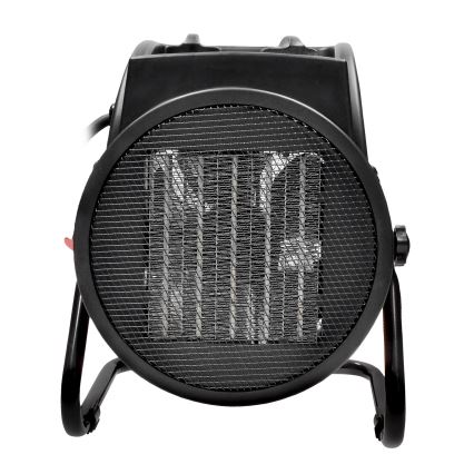 Podlahový ventilátor s keramickým topným tělesem 3000W/230V černá