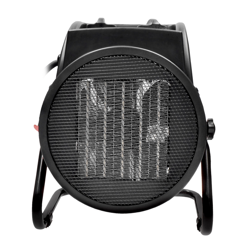 Podlahový ventilátor s keramickým topným tělesem 3000W/230V černá