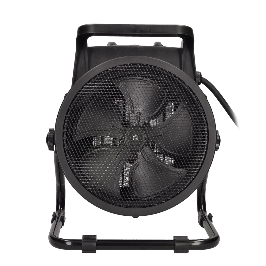 Podlahový ventilátor s keramickým topným tělesem 3000W/230V černá