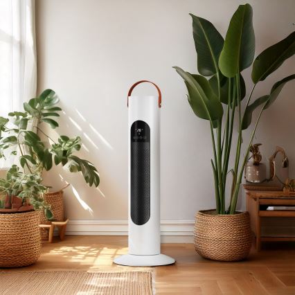 Sloupový ventilátor s topným tělesem 2000W/230V + dálkové ovládání