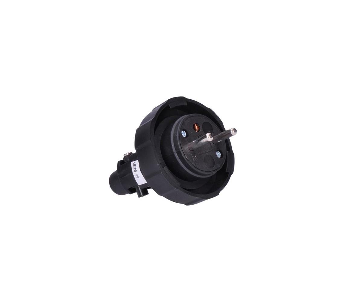 Solight Solight P78 - Gumová zástrčka 230V/16A IP65 SL0568