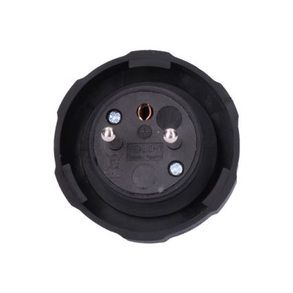 Gumová zástrčka 230V/16A IP65