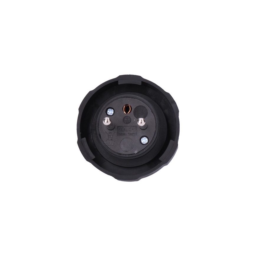 Gumová zástrčka 230V/16A IP65