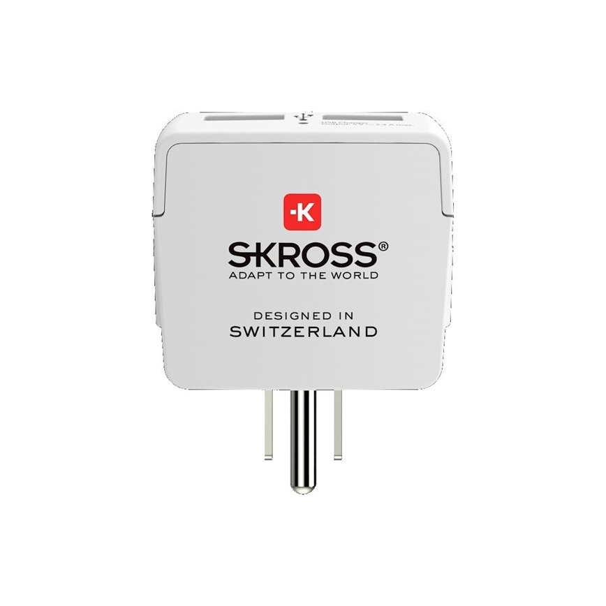 Cestovní adaptér pro USA 230V + 2x USB port
