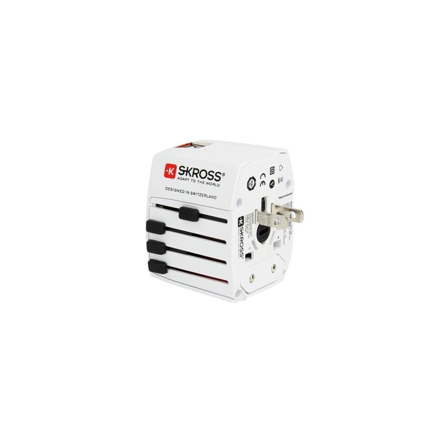 Mezinárodní cestovní adaptér 230V + 2x USB port