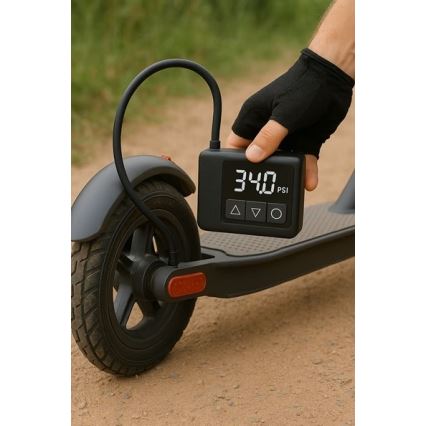 Digitální kapesní kompresor 500 mAh 5V černá