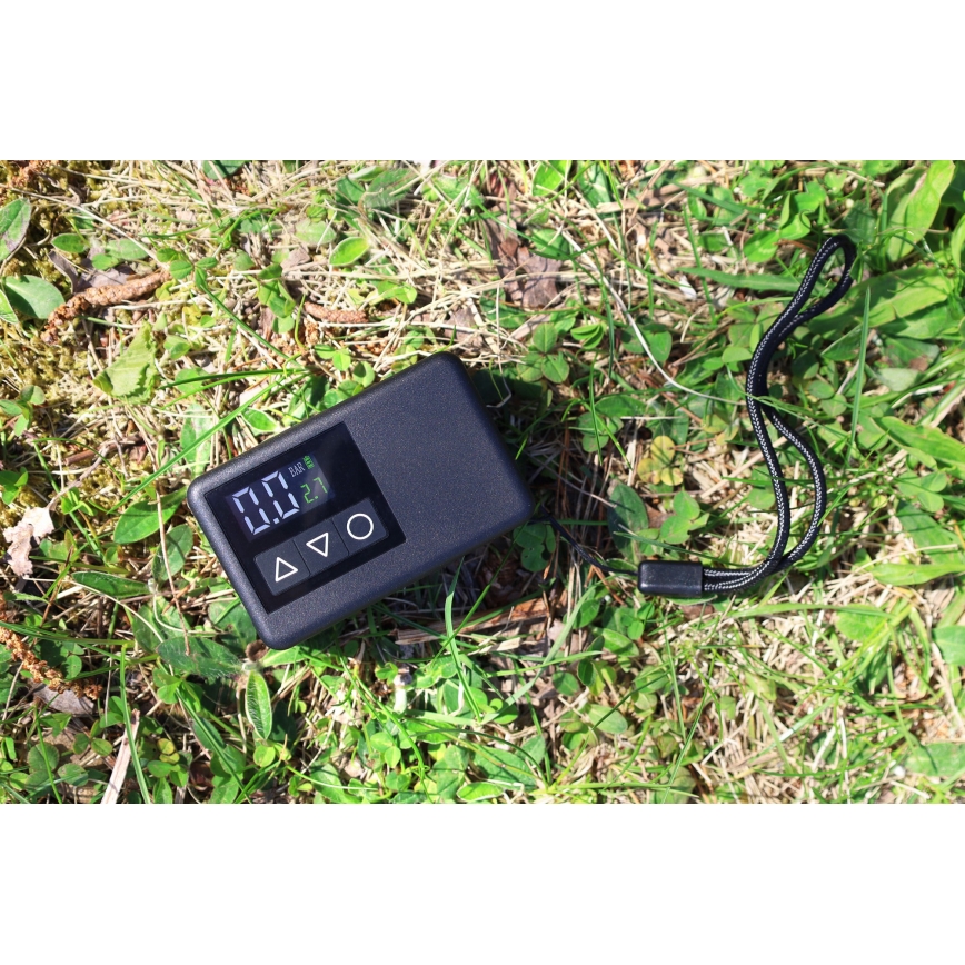 Digitální kapesní kompresor 500 mAh 5V černá