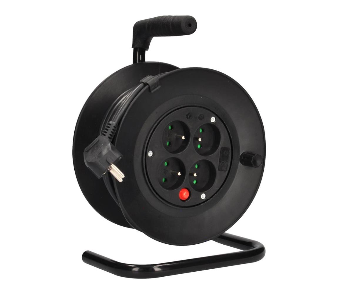Solight Solight PB22 - Prodlužovací kabel na bubnu 15m černý SL0322