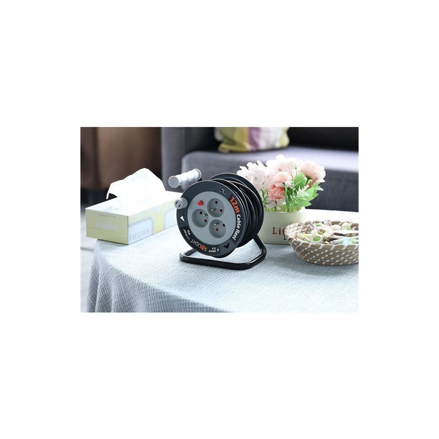 Prodlužovací kabel na bubnu 3Z 12 m