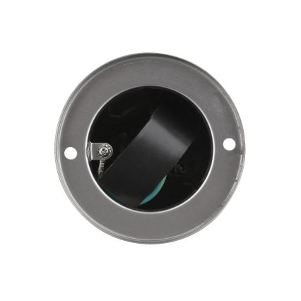 Venkovní zásuvkový sloupek 2Z 230V IP44 matný chrom kulatý