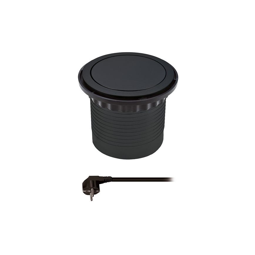 Zásuvkový sloupek pro desku stolu 3x230V