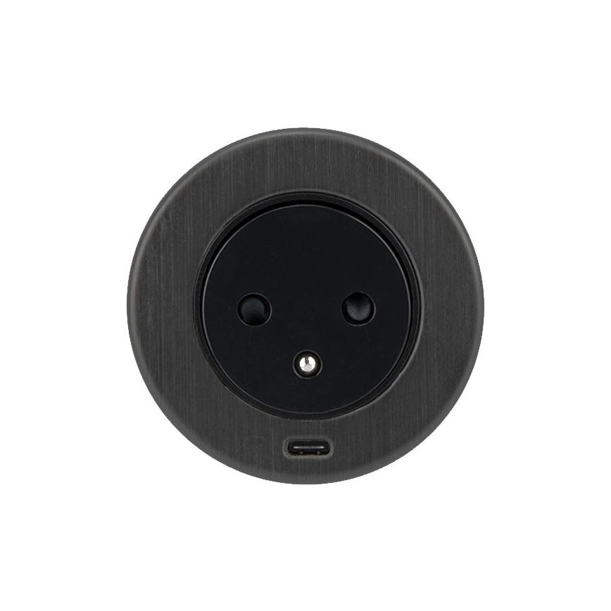 Vestavná USB zásuvka 1Z + 1xUSB-C 230V