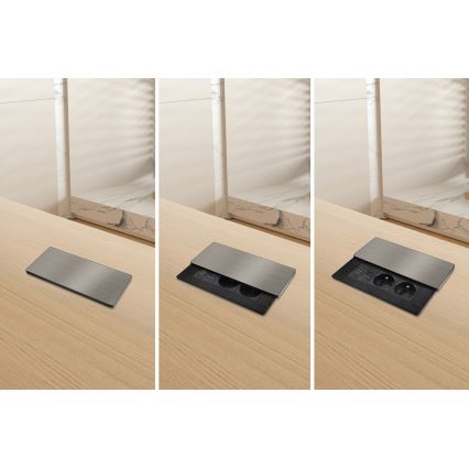 Vestavná zásuvka 20W 2Z + USB-A + USB-C + HDMI