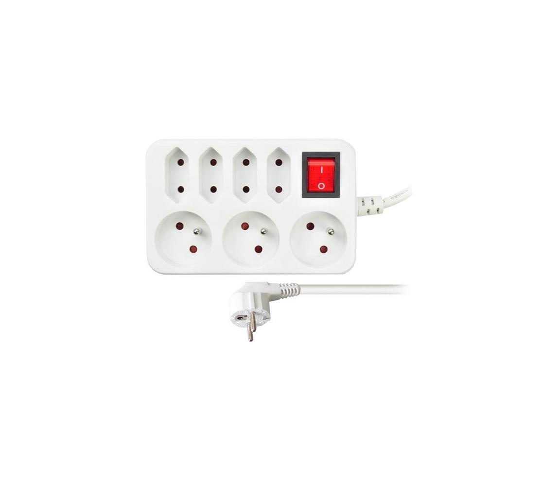 Solight Solight PP141 − Prodlužovací kabel 7z 2m 230V/10A